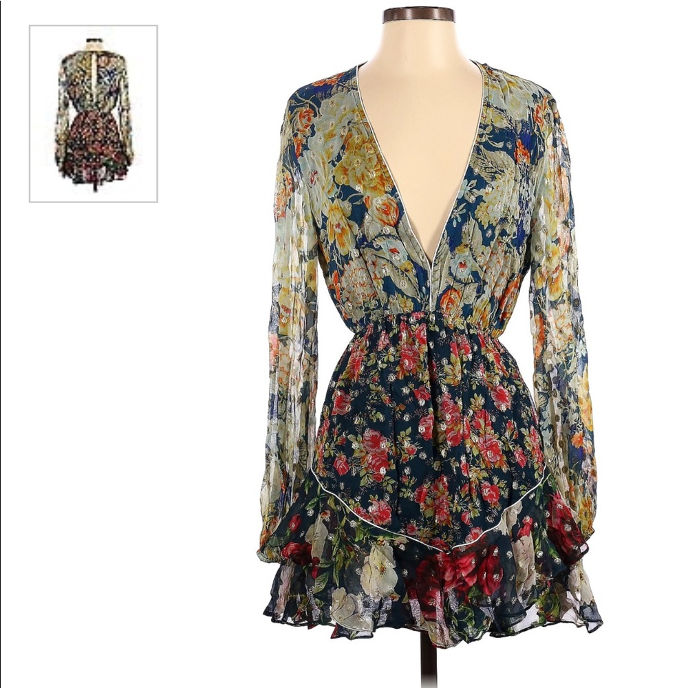 Hemant And Nandita size Small ruffle dress